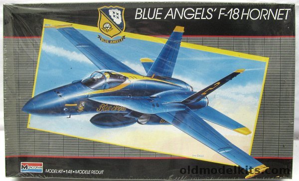 Monogram 1/48 F-18 (F/A-18) Hornet - Blue Angels, 5820 plastic model kit